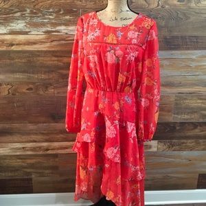 Stunning Floral Hi Lo dress